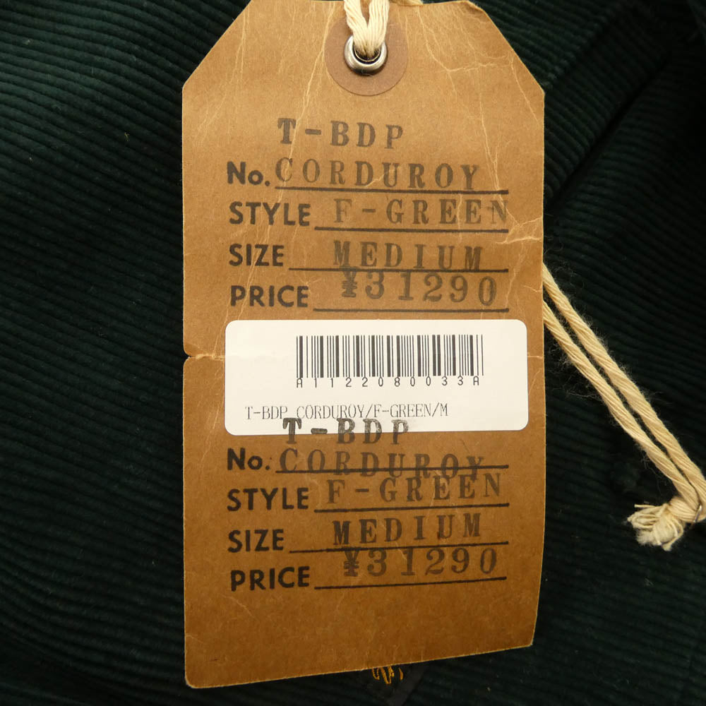 TENDERLOIN テンダーロイン T-BDP CORDUROY コーデュロイ パンツ グリーン M【美品】【中古】