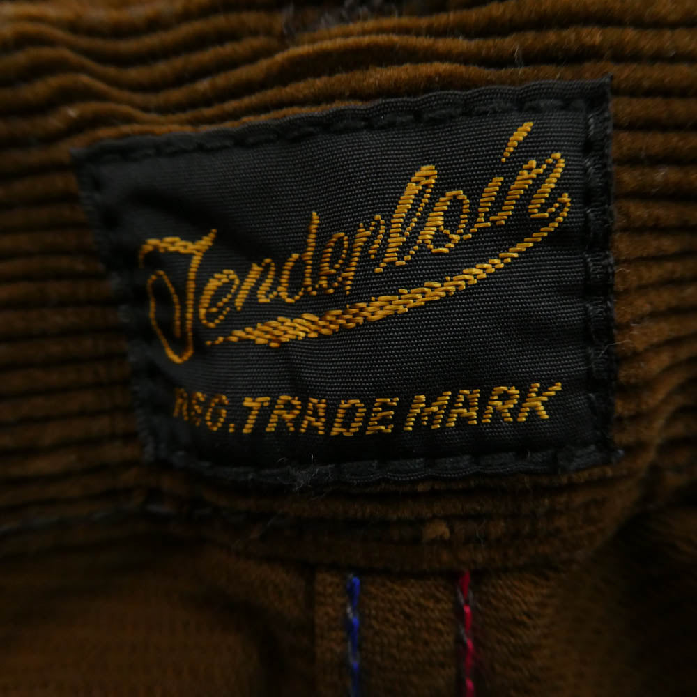 TENDERLOIN テンダーロイン T-RIDERS E CORDUROY シンチバック付き ライダース コーデュロイ パンツ ブラウン M【美品】【中古】