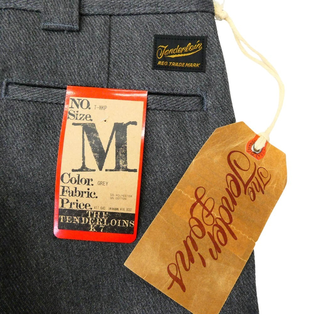 TENDERLOIN テンダーロイン T-WKP テーパード ワークパンツ グレー M【新古品】【未使用】【中古】