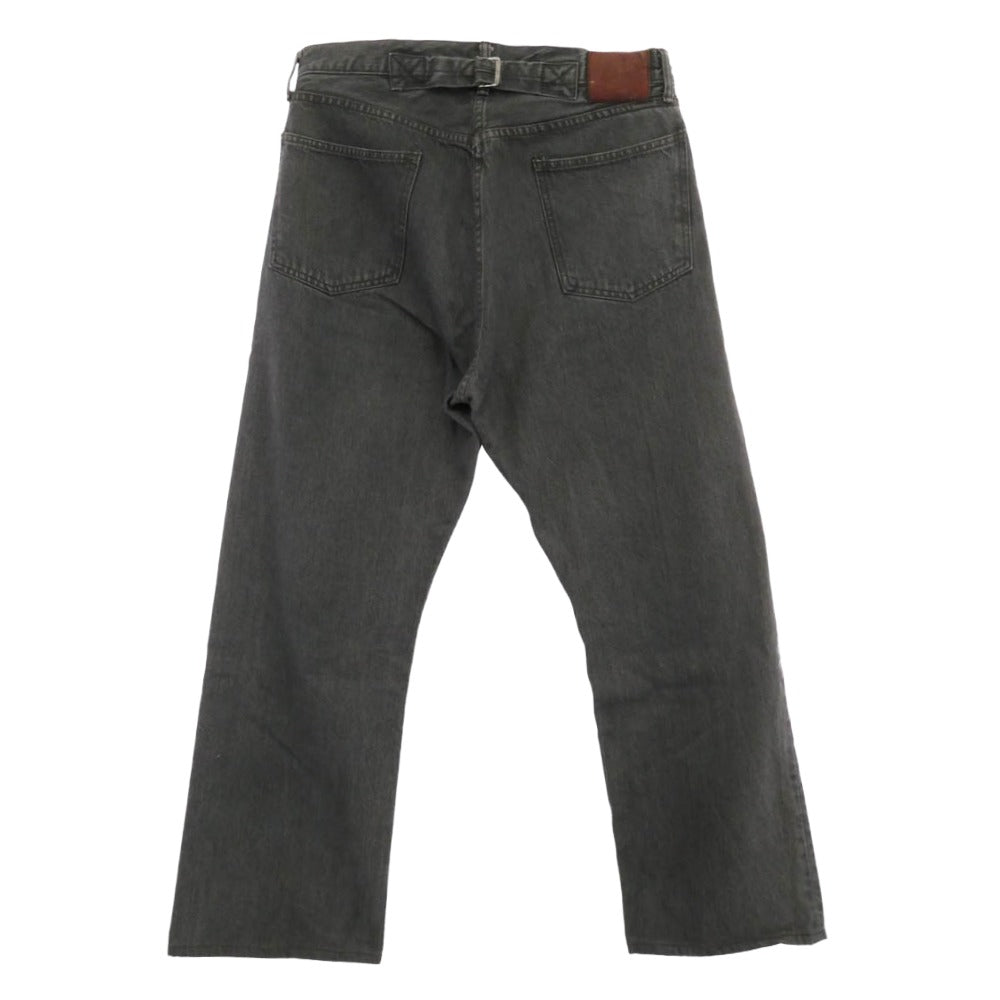 TENDERLOIN テンダーロイン T-RIDERS E シンチバック ボタンフライ ブラック デニム パンツ ブラック系 32【中古】