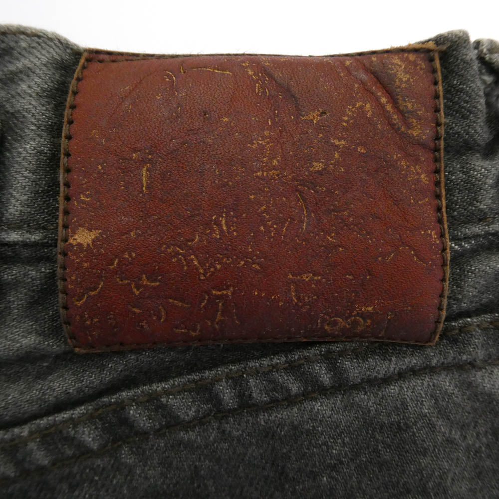 TENDERLOIN テンダーロイン T-RIDERS E シンチバック ボタンフライ ブラック デニム パンツ ブラック系 32【中古】