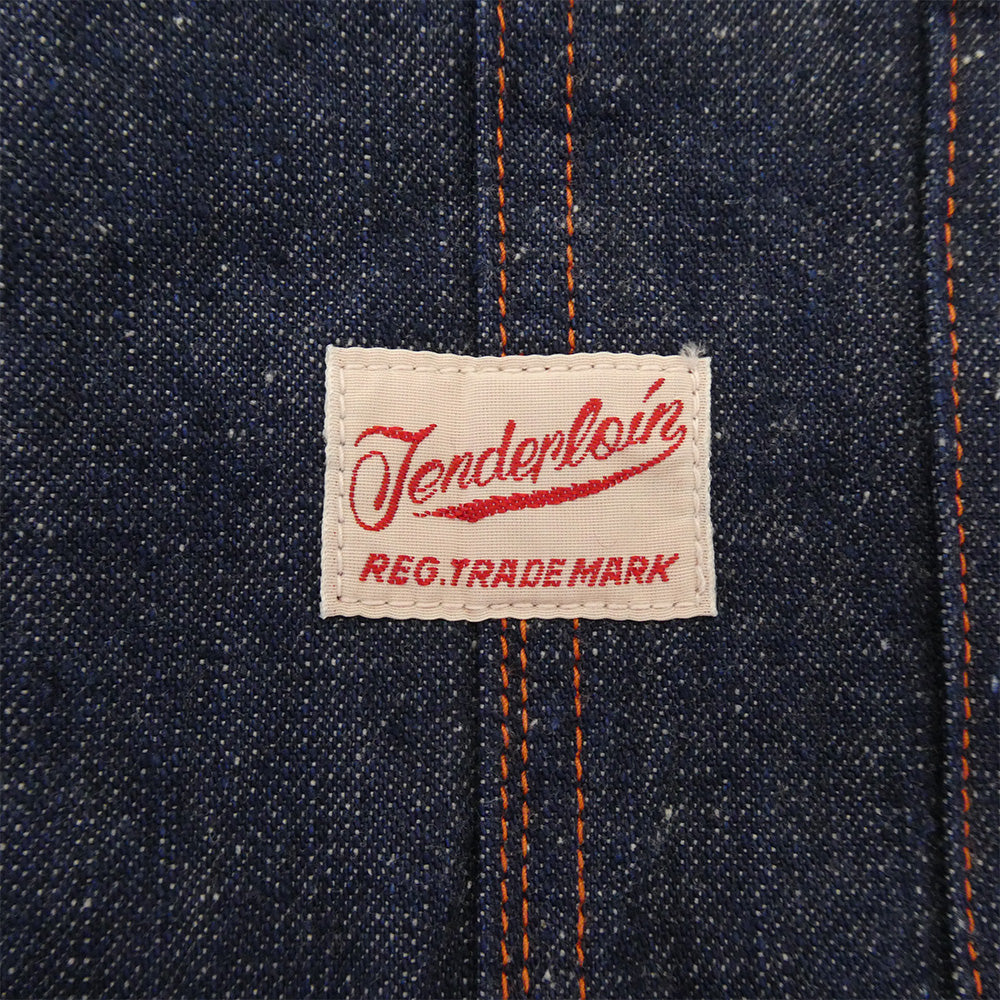 TENDERLOIN テンダーロイン T-OVERALLS デニム オーバーオール オレンジステッチ インディゴブルー系 M【美品】【中古】