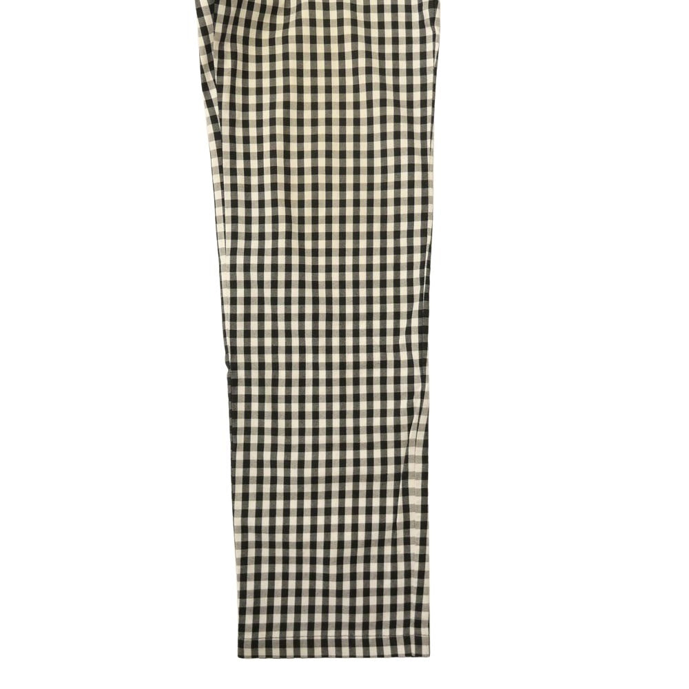 WACKO MARIA ワコマリア 15SS 15SS-P-01 ギンガムチェック ストレート パンツ ブラック系 ホワイト系 S M【中古】