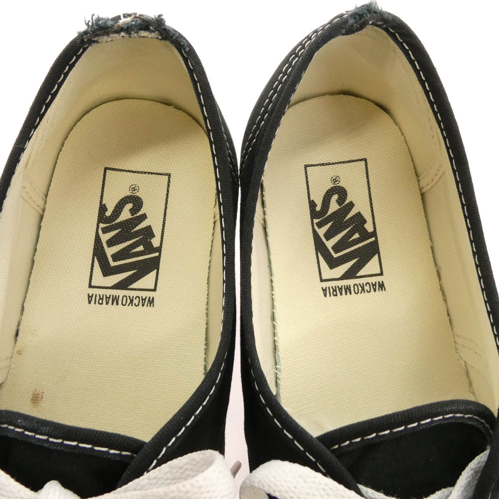 WACKO MARIA ワコマリア VANS-WM-SH06 × VANS ヴァンズ AUTHENTIC オーセンティック スニーカー ブラック系 26.5cm【中古】