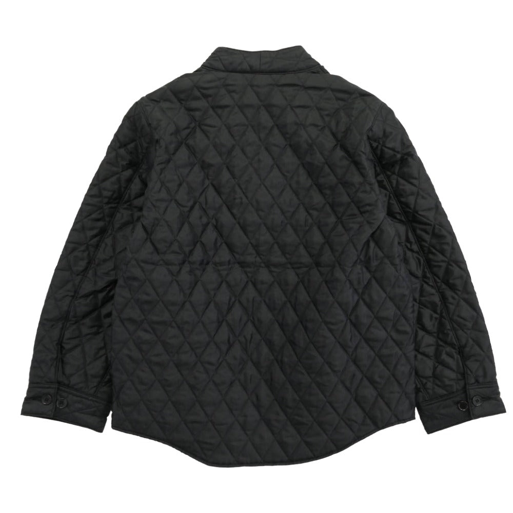 KUON クオン 145JK033940 Kimono Collar Quilted Shirket キモノカラー ダブルブレスト キルティング シャツ ジャケット ブラック系 S【極上美品】【中古】