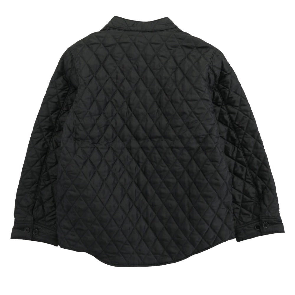 KUON クオン 145JK033940 Kimono Collar Quilted Shirket キモノカラー ダブルブレスト キルティング シャツ ジャケット ブラック系 M【極上美品】【中古】