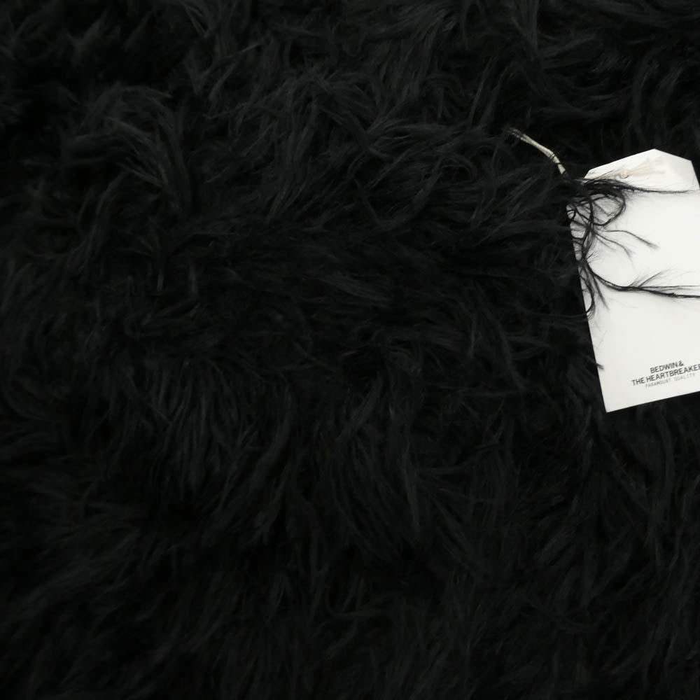 BEDWIN & THE HEARTBREAKERS ベドウィンアンドザハートブレイカーズ 25AB3194 LONG HAIR MOHAIR CARDIGAN ロングヘア モヘア カーディガン ブラック系 3【極上美品】【中古】