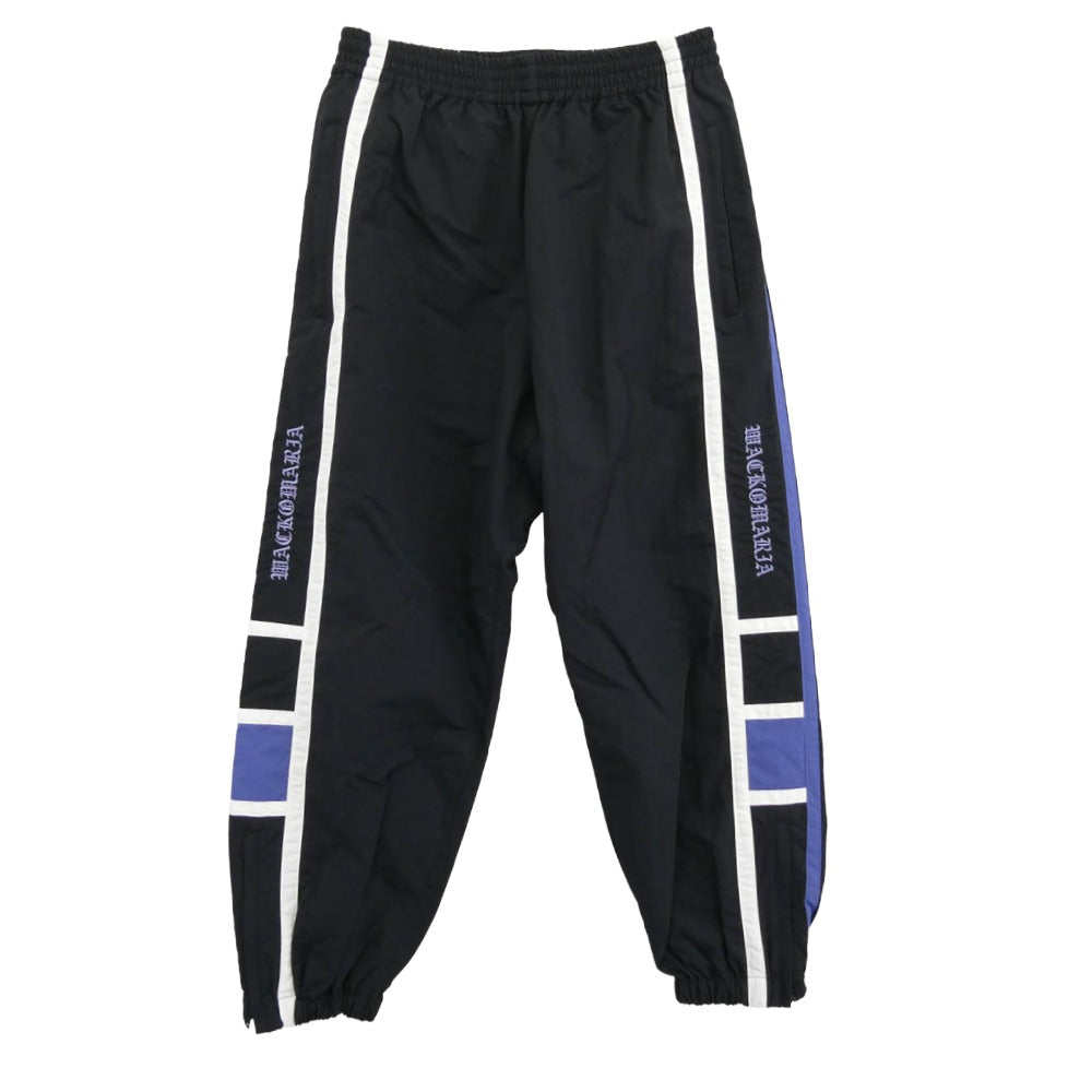 WACKO MARIA ワコマリア 24AW 24FW-WMO-TP01 NYLON TRACK PANTS ナイロン トラック パンツ ブラック系 S【美品】【中古】