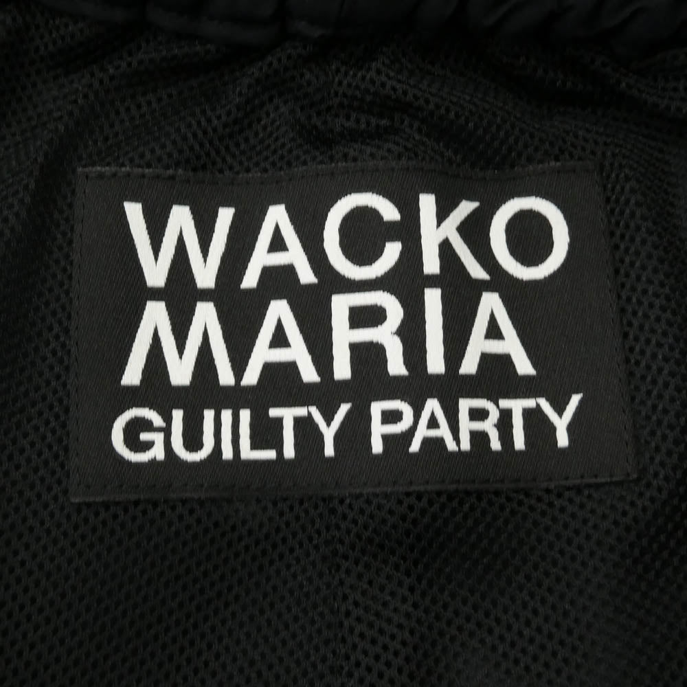 WACKO MARIA ワコマリア 24AW 24FW-WMO-TP01 NYLON TRACK PANTS ナイロン トラック パンツ ブラック系 S【美品】【中古】