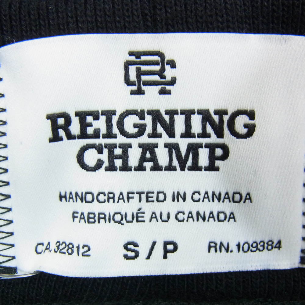 REIGNING CHAMP レイニングチャンプ スウェット パンツ 無地 コットン ブラック系 S【中古】