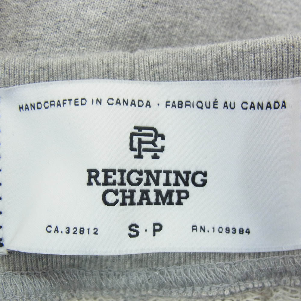 REIGNING CHAMP レイニングチャンプ スウェット パンツ 無地 コットン グレー系 S【中古】