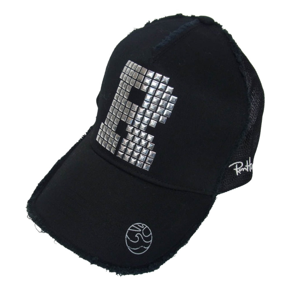 ヨシノリコタケ × Ron Herman ロンハーマン スパンコール R ロゴ キャップ ブラック系【中古】