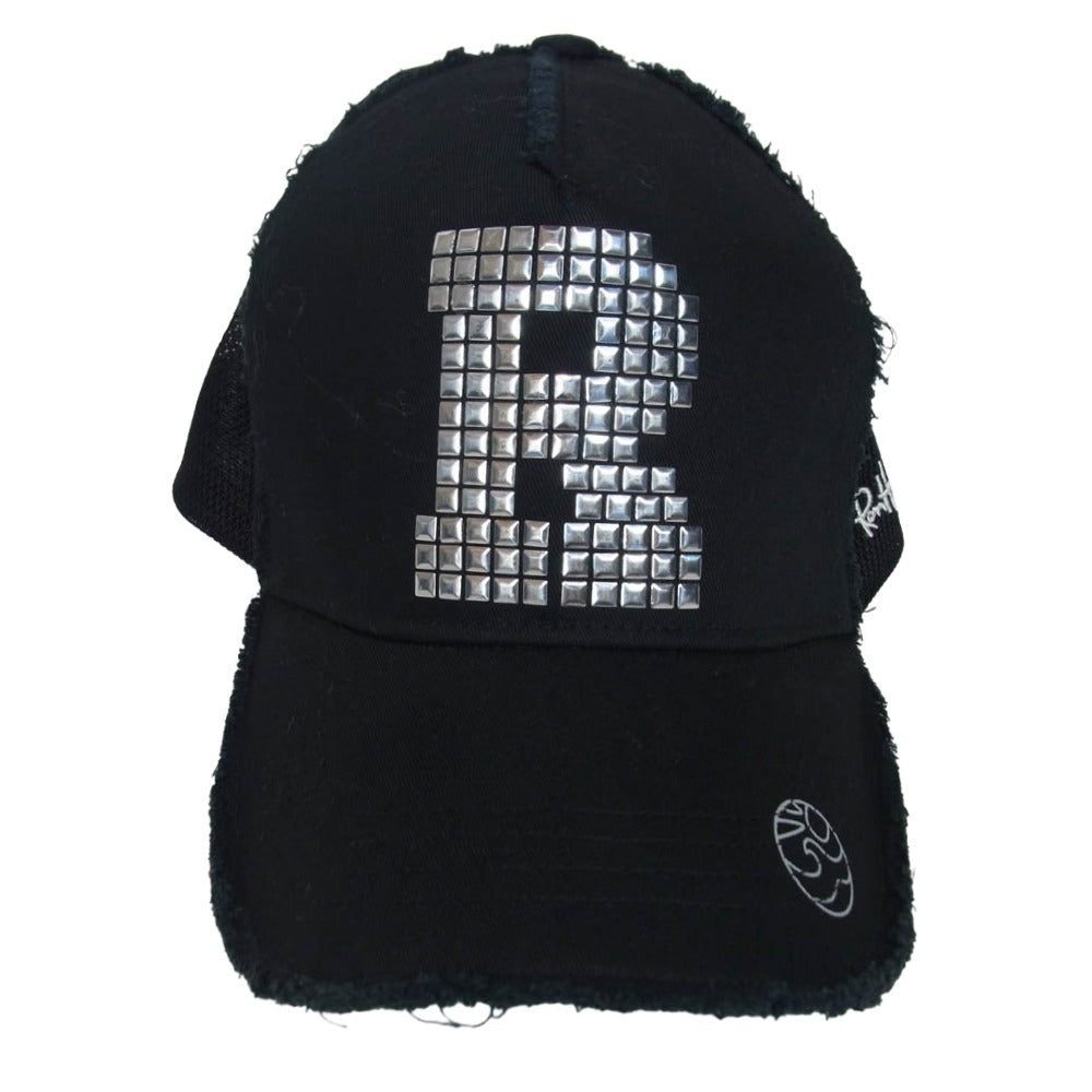 ヨシノリコタケ × Ron Herman ロンハーマン スパンコール R ロゴ キャップ ブラック系【中古】