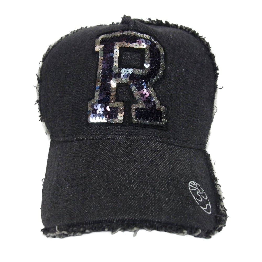 ヨシノリコタケ × Ron Herman ロンハーマン R ロゴ デニム キャップ ブラック系【中古】