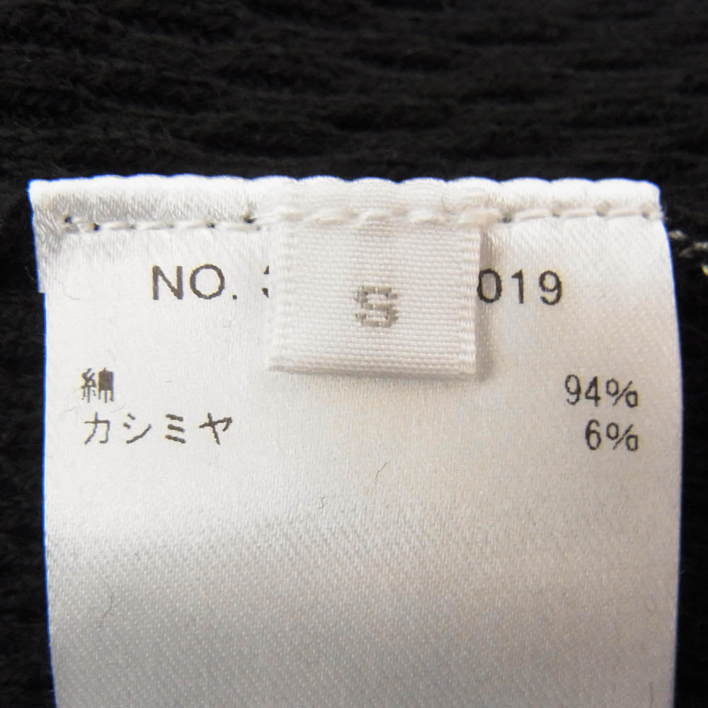 Ron Herman ロンハーマン 3220800019 カシミヤ混 ハニカムサーマル 長袖 Tシャツ ブラック系 S【中古】