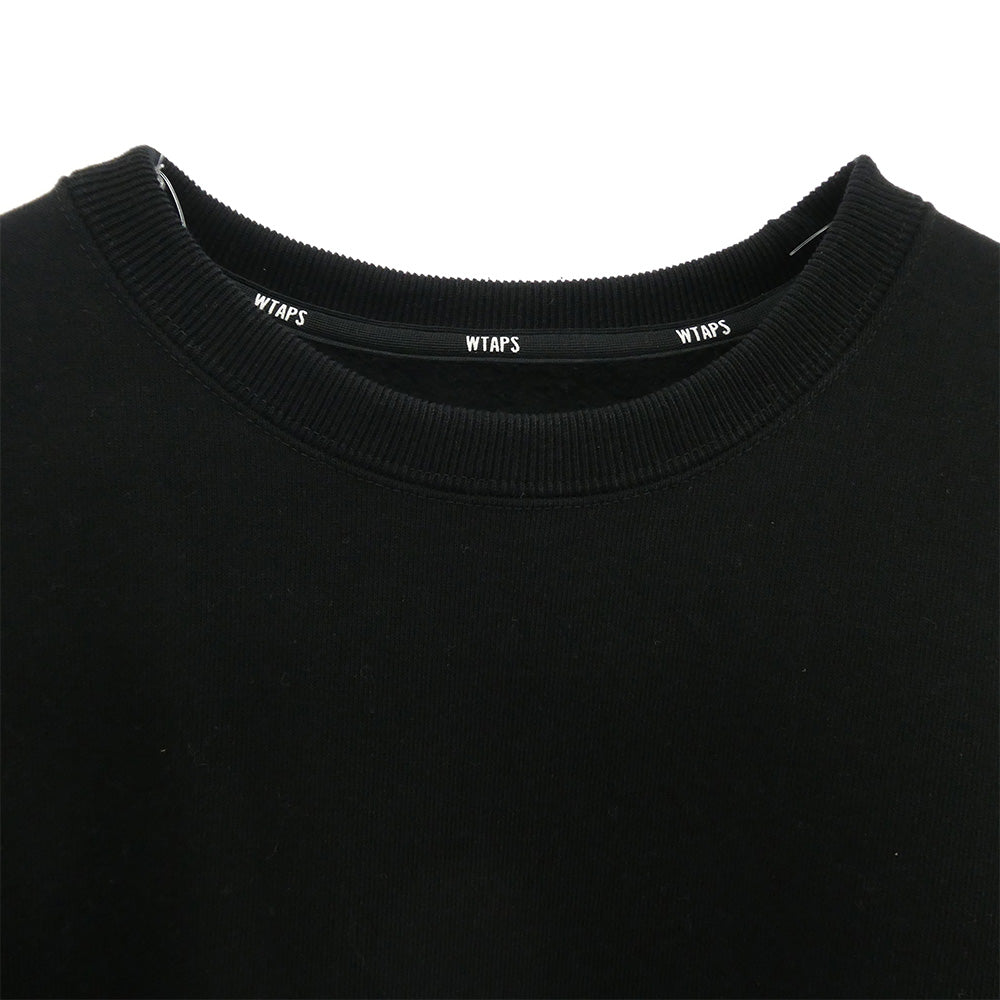 WTAPS ダブルタップス 25AW 252ATDT-CSM01 SIGN-YD SWEATER COTTON コットン スウェットシャツ スウェット ブラック系 01【美品】【中古】