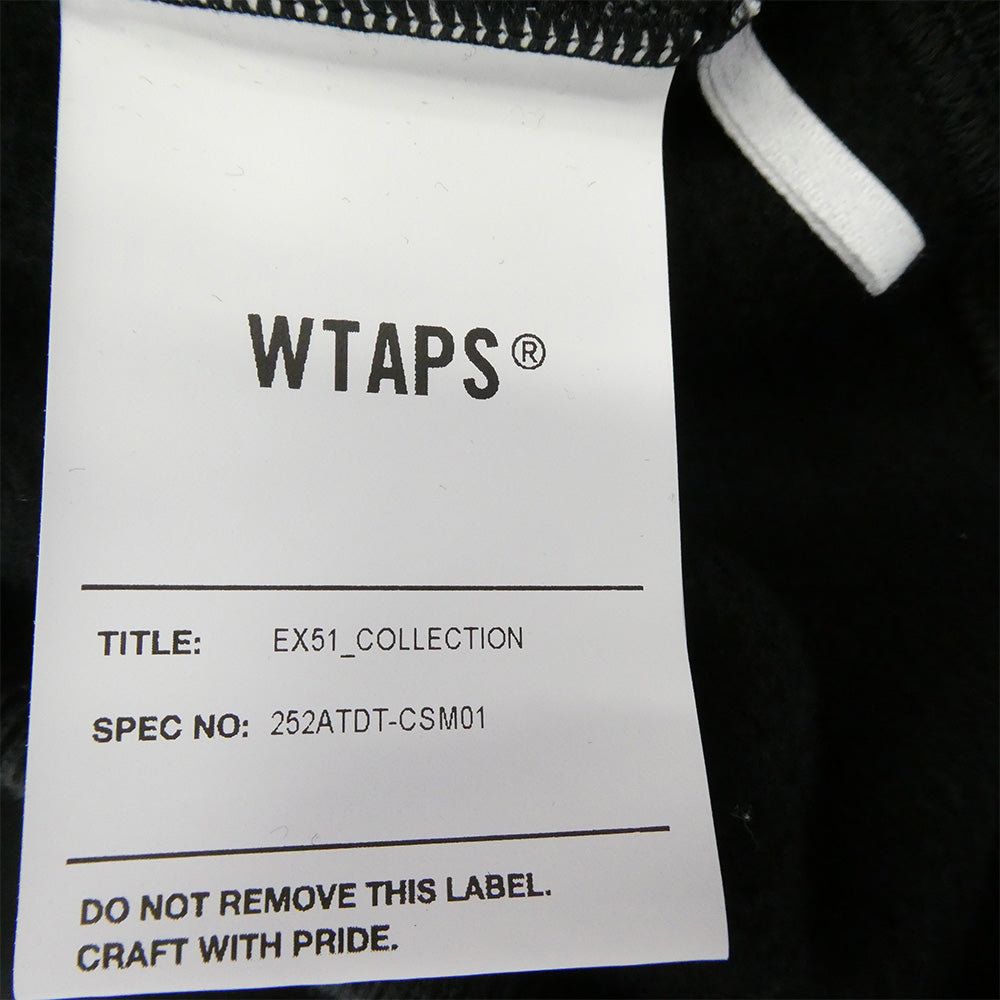 WTAPS ダブルタップス 25AW 252ATDT-CSM01 SIGN-YD SWEATER COTTON コットン スウェットシャツ スウェット ブラック系 01【美品】【中古】