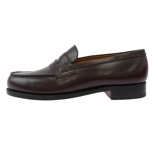 J.M WESTON ジェイエムウエストン 41-101-180-10 180 LOAFER ローファー モカシン レザー シューズ ブラウン系 5D【中古】