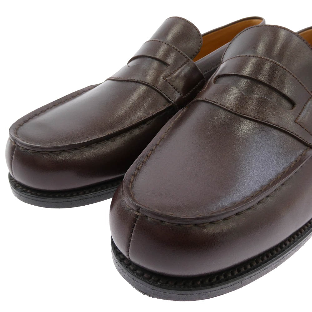 J.M WESTON ジェイエムウエストン 41-101-180-10 180 LOAFER ローファー モカシン レザー シューズ ブラウン系 5D【中古】