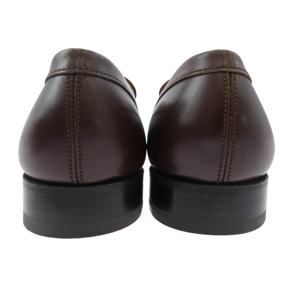 J.M WESTON ジェイエムウエストン 41-101-180-10 180 LOAFER ローファー モカシン レザー シューズ ブラウン系 5D【中古】