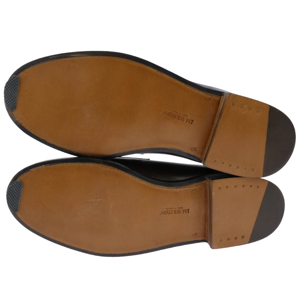 J.M WESTON ジェイエムウエストン 41-101-180-10 180 LOAFER ローファー モカシン レザー シューズ ブラウン系 5D【中古】