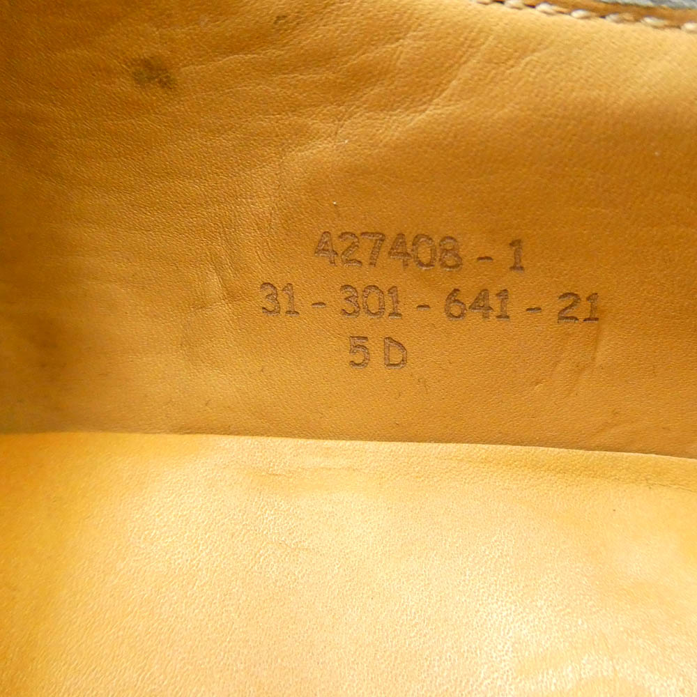 J.M WESTON ジェイエムウエストン 31-301-641-21 641 GOLF ゴルフ ロシアンカーフ レザー シューズ ブラック系 5D【中古】