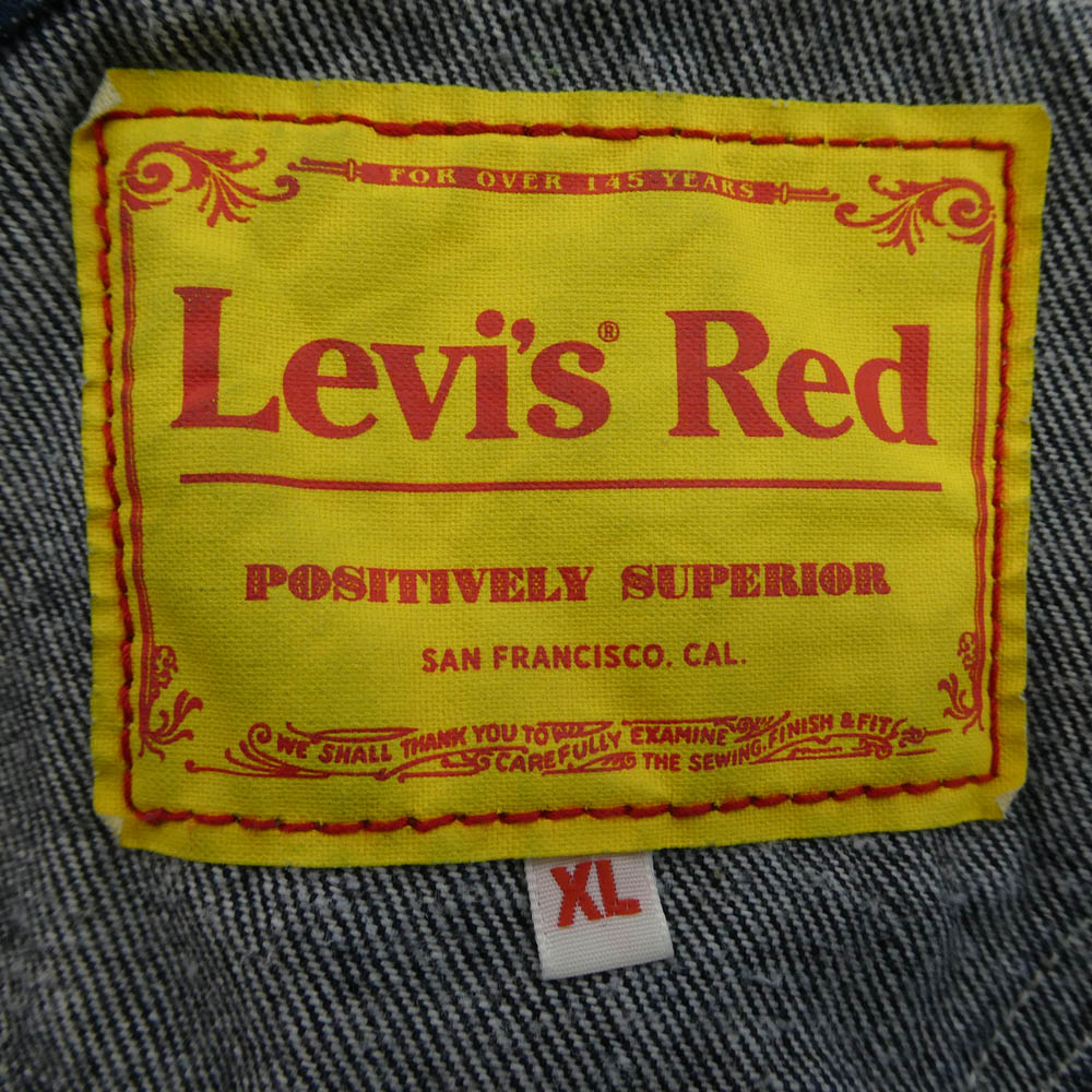 Levi's RED リーバイスレッド PC9-A0136-0000 デニム オーバーオール インディゴブルー系 XL【中古】