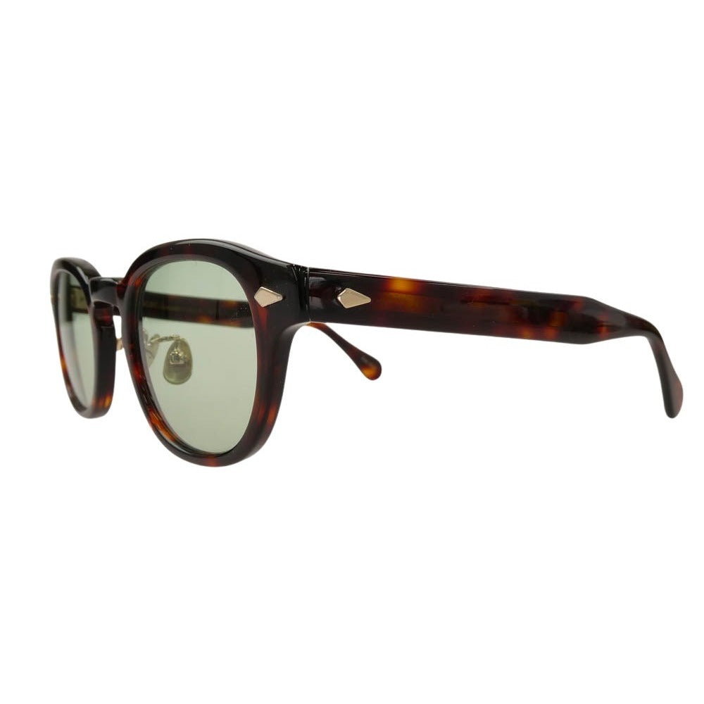 MOSCOT モスコット LEMTOSH TORT JAPAN LIMITED JPN LTD ジャパンリミテッド レムトッシュ アイウェア メガネ 眼鏡 サングラス ブラウン系 グリーン系 フレーム：ブラウン系　レンズ：グリーン系 46□24-145【中古】