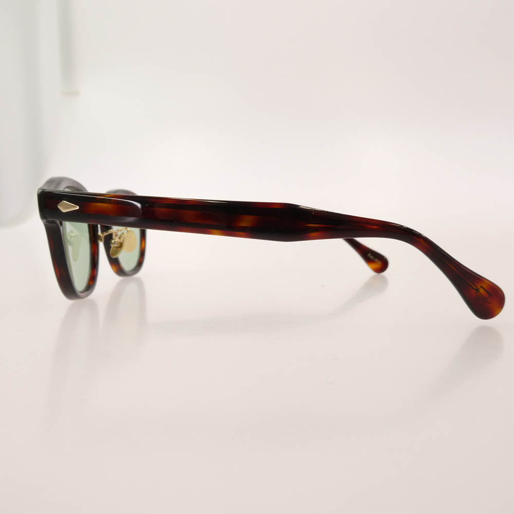 MOSCOT モスコット LEMTOSH TORT JAPAN LIMITED JPN LTD ジャパンリミテッド レムトッシュ アイウェア メガネ 眼鏡 サングラス ブラウン系 グリーン系 フレーム：ブラウン系　レンズ：グリーン系 46□24-145【中古】