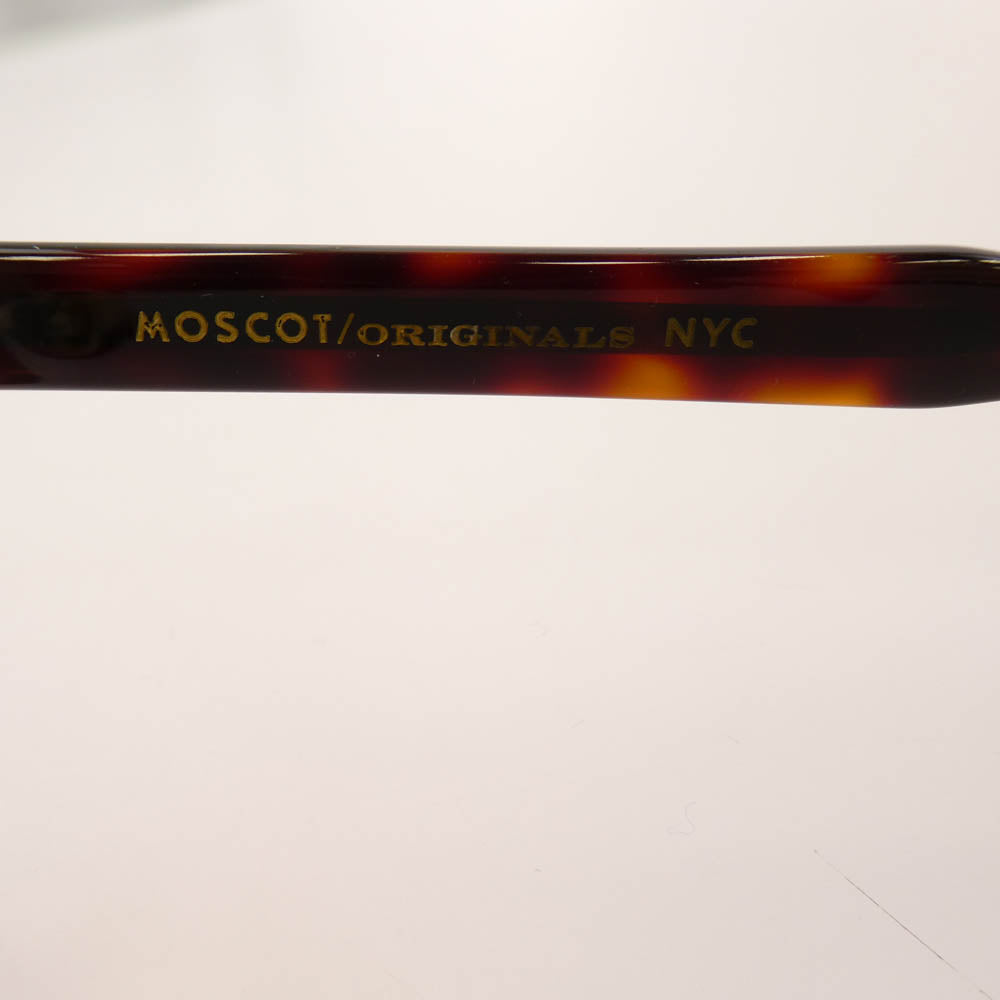 MOSCOT モスコット LEMTOSH TORT JAPAN LIMITED JPN LTD ジャパンリミテッド レムトッシュ アイウェア メガネ 眼鏡 サングラス ブラウン系 グリーン系 フレーム：ブラウン系　レンズ：グリーン系 46□24-145【中古】