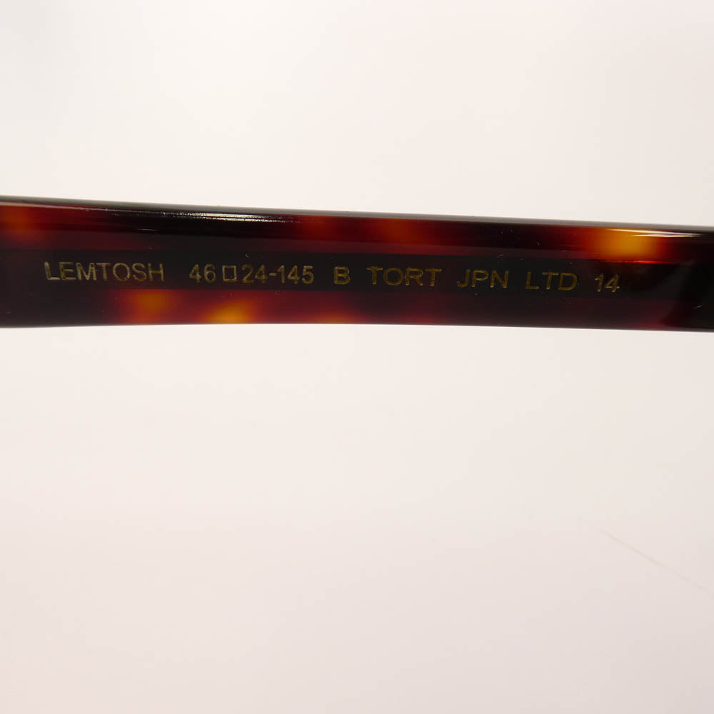 MOSCOT モスコット LEMTOSH TORT JAPAN LIMITED JPN LTD ジャパンリミテッド レムトッシュ アイウェア メガネ 眼鏡 サングラス ブラウン系 グリーン系 フレーム：ブラウン系　レンズ：グリーン系 46□24-145【中古】