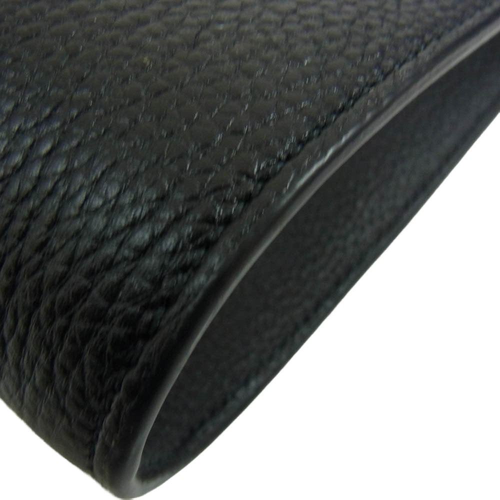 TOM FORD トムフォード HO355 LCL213G ソフトグレインレザー セカンド クラッチ バッグ ブラック系【中古】