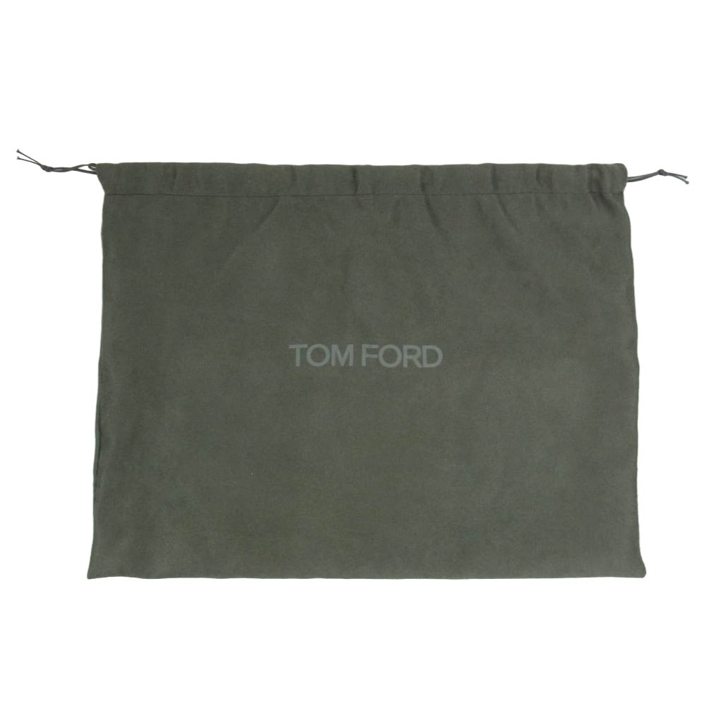 TOM FORD トムフォード HO355 LCL213G ソフトグレインレザー セカンド クラッチ バッグ ブラック系【中古】