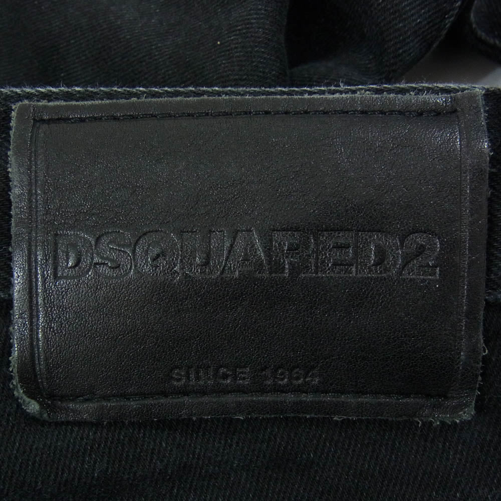 DSQUARED2 ディースクエアード S71LB0859 Skater Jean スケーター ジーンズ パンツ ブラック系 48【中古】