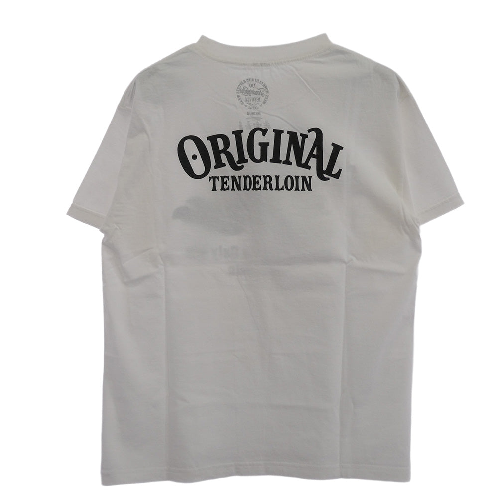 TENDERLOIN テンダーロイン T-TEE バンダナスカルプリント 半袖Tシャツ ホワイト ホワイト系 M【中古】