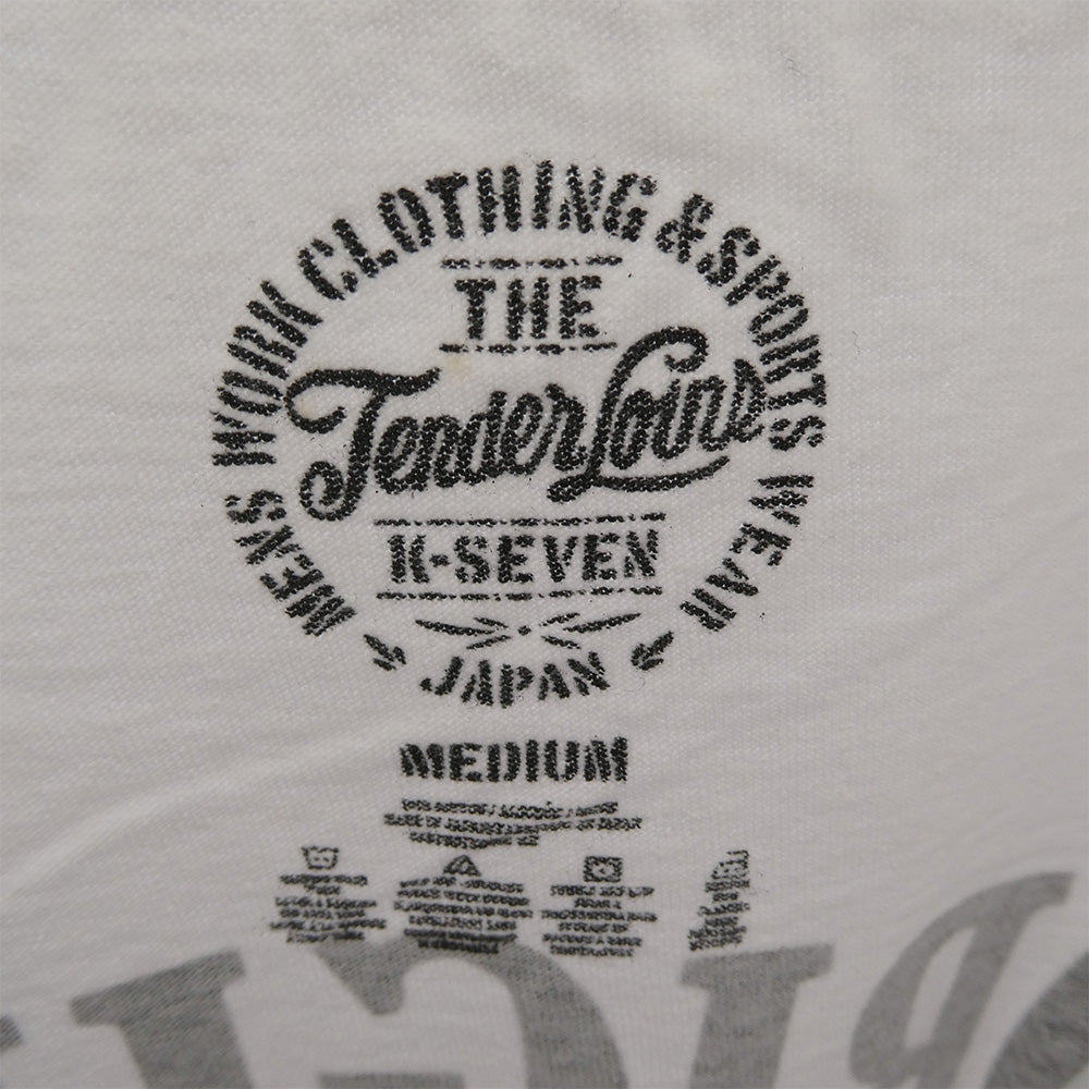 TENDERLOIN テンダーロイン T-TEE バンダナスカルプリント 半袖Tシャツ ホワイト ホワイト系 M【中古】