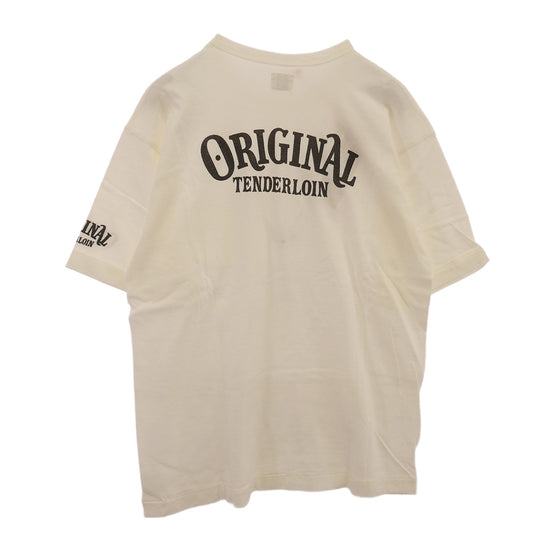 TENDERLOIN テンダーロイン T-TEE3 P バックロゴプリント ポケット 半袖Tシャツ ホワイト ホワイト系 M【中古】