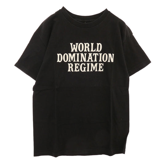 TENDERLOIN テンダーロイン T-TEE WORLD DOMINATION REGINE 半袖Tシャツ ブラック ブラック系 M【中古】