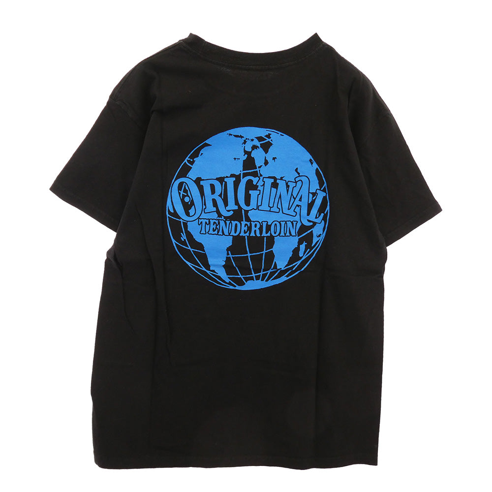 TENDERLOIN テンダーロイン T-TEE WORLD DOMINATION REGINE 半袖Tシャツ ブラック ブラック系 M【中古】