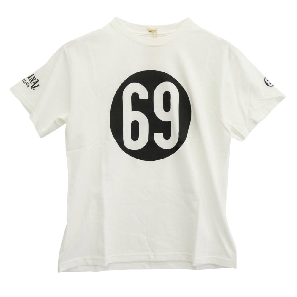 TENDERLOIN テンダーロイン T-TEE69 ボールプリント 半袖Tシャツ ホワイト ホワイト系 M【中古】