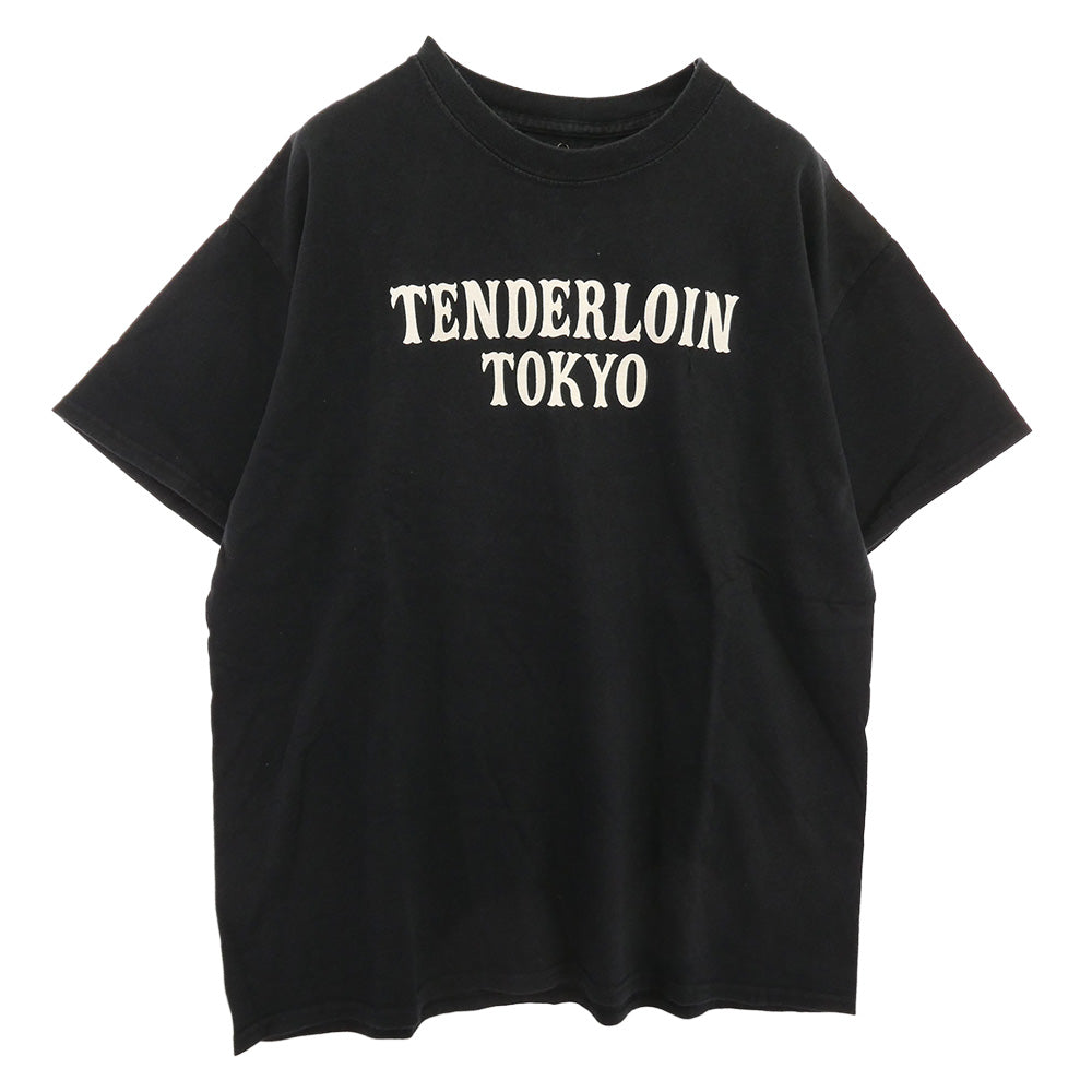 TENDERLOIN テンダーロイン T-TEE TENDERLOIN TOKYO ロゴプリント 半袖Tシャツ ブラック ブラック系 L【中古】
