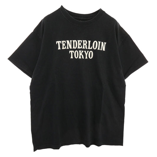 TENDERLOIN テンダーロイン T-TEE TENDERLOIN TOKYO ロゴプリント 半袖Tシャツ ブラック ブラック系 L【中古】