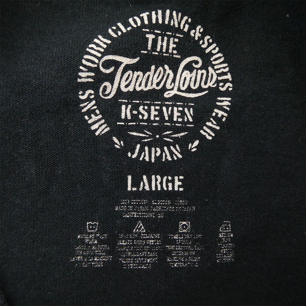 TENDERLOIN テンダーロイン T-TEE TENDERLOIN TOKYO ロゴプリント 半袖Tシャツ ブラック ブラック系 L【中古】