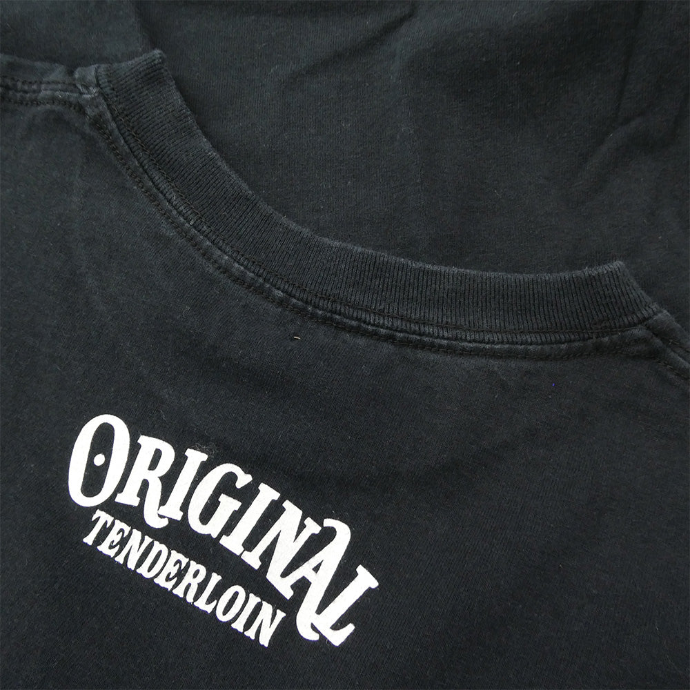 TENDERLOIN テンダーロイン T-TEE TENDERLOIN TOKYO ロゴプリント 半袖Tシャツ ブラック ブラック系 L【中古】