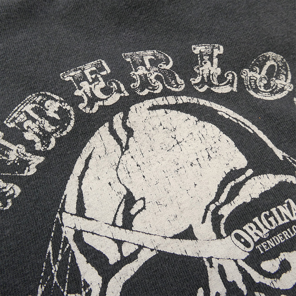 TENDERLOIN テンダーロイン T-TEE TILL DEATH DO US PART スカルプリント 半袖Tシャツ グレー グレー系 M【中古】