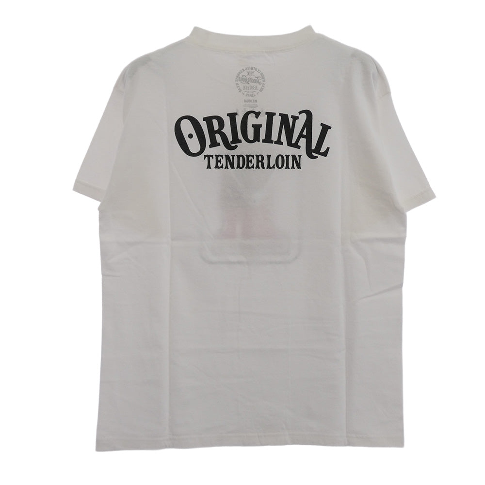TENDERLOIN テンダーロイン T-TEE#1 星条旗プリント 半袖Tシャツ ホワイト ホワイト系 M【中古】