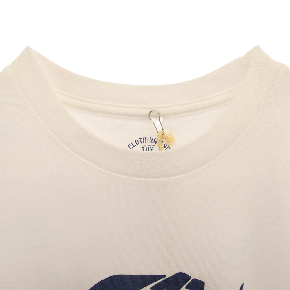 TENDERLOIN テンダーロイン T-TEE ZIG ZAG ジグザグプリント 半袖Tシャツ ホワイト ホワイト系 M【中古】