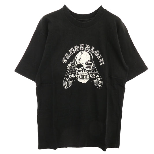 TENDERLOIN テンダーロイン T-TEE TILL DEATH DO US PART スカルプリント 半袖Tシャツ ブラック ブラック系 M【中古】