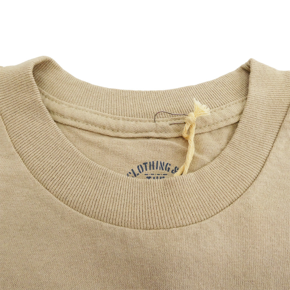 TENDERLOIN テンダーロイン T-TEE ZIG ZAG ジグザグプリント 半袖Tシャツ カーキベージュ カーキ系 M【中古】