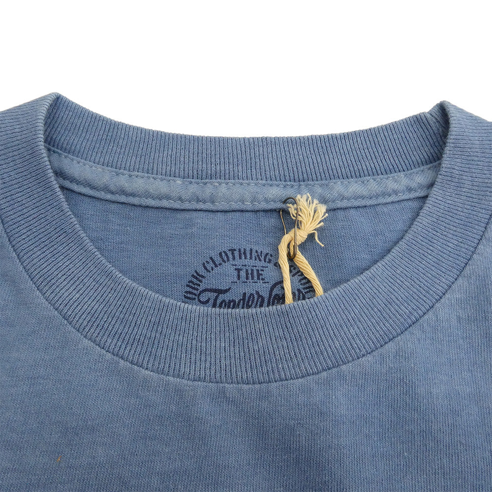 TENDERLOIN テンダーロイン T-TEE4 ジグザグプリント 半袖Tシャツ インディゴ ブルー系 M【中古】